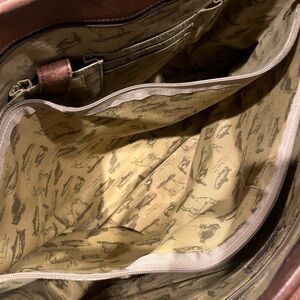 Vintage Leather Bag by LL Bean